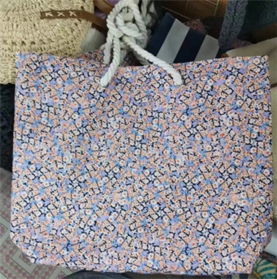 نمط زهرة Big Beach Beach Bag Women