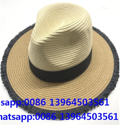 قبعة شمس صيفية من القش