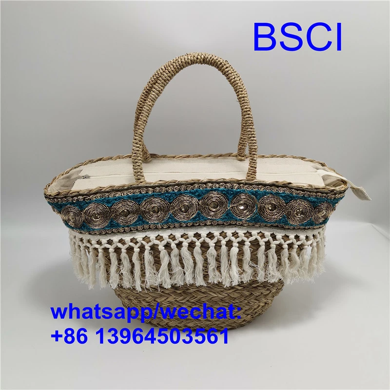 أكياس شاطئ القش النساء